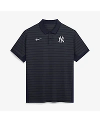 Nike Men's Navy New York Yankees Authentic Collection Striped Victory Dri-fit Polo Shirt