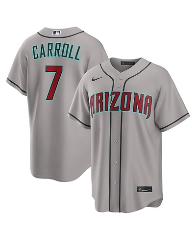 Nike Men's Corbin Carroll Gray Arizona Diamondbacks Road Replica Jersey