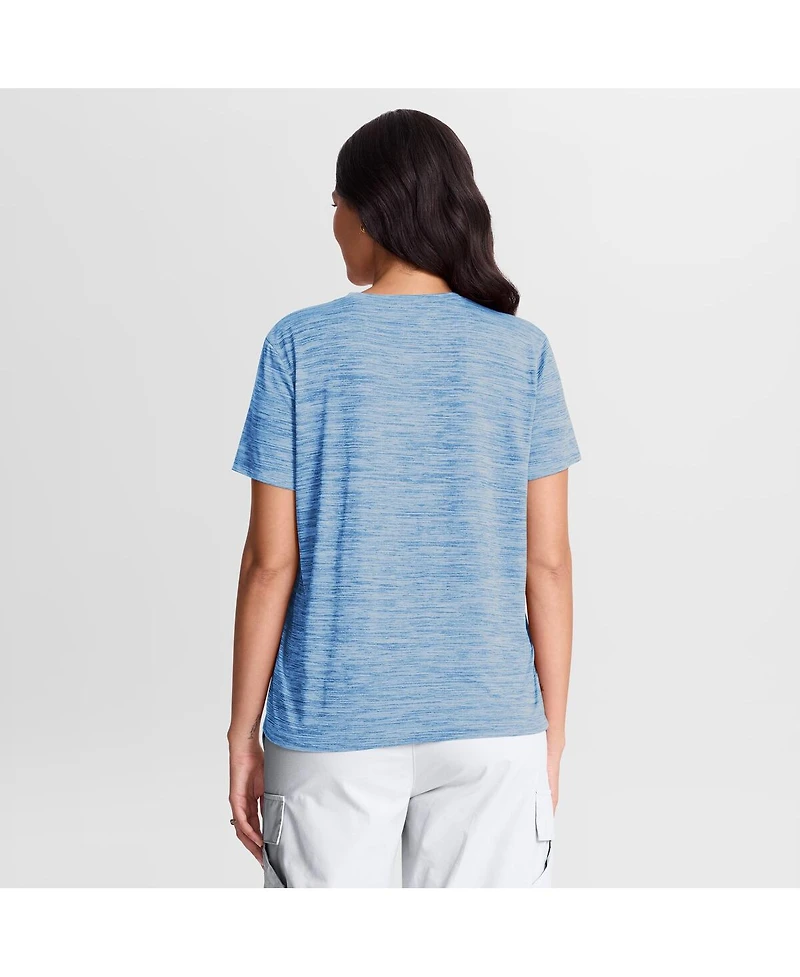 Nike Women's Light Blue Philadelphia Phillies Authentic Collection Alternate Logo Velocity Dri-fit T-Shirt