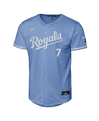Nike Big Boys and Girls Bobby Witt Jr. Light Blue Kansas City Royals Alternate Stadium Jersey