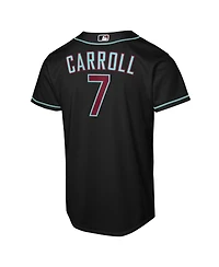 Nike Big Boys and Girls Corbin Carroll Black Arizona Diamondbacks Alternate Replica Jersey