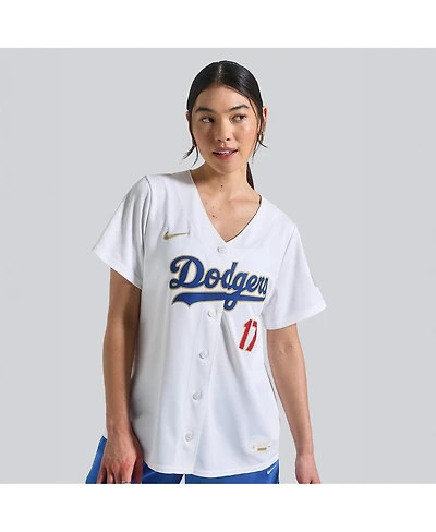 Nike Women's Shohei Ohtani White Los Angeles Dodgers 2026 Gold Collection Stadium Jersey