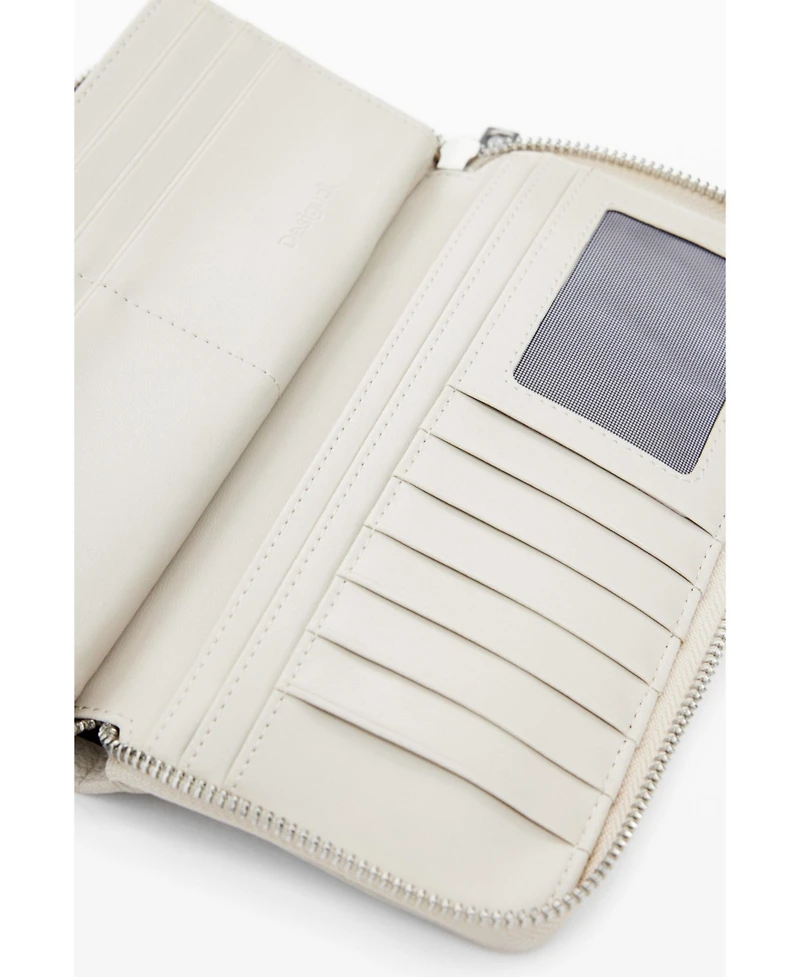 Desigual Women's Large faux leather studded wallet