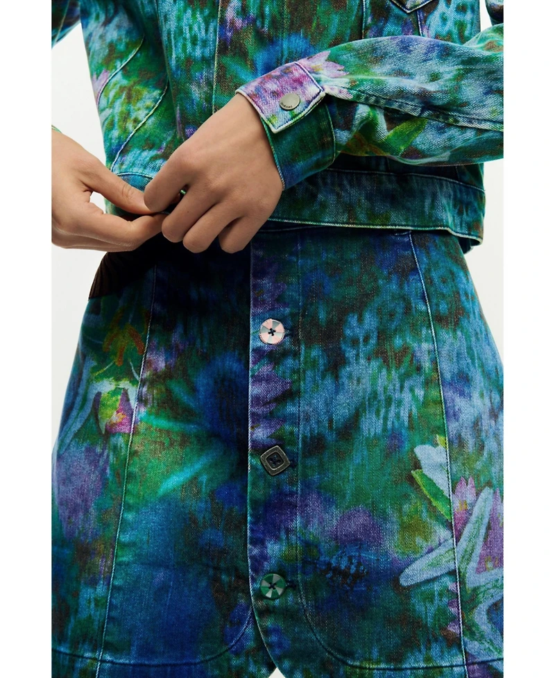 Desigual Women's Denim skirt garden