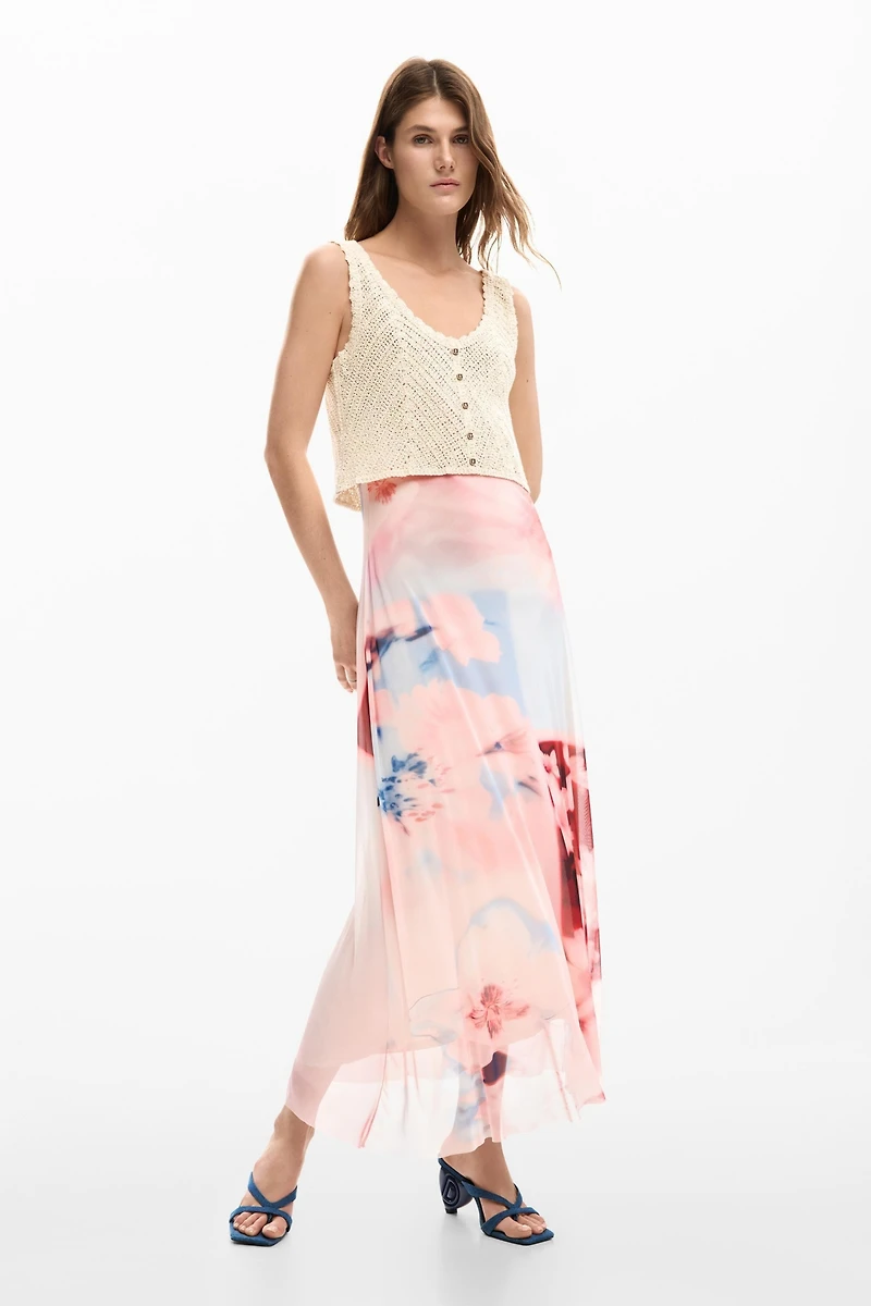 Desigual Women's Combined crochet dress