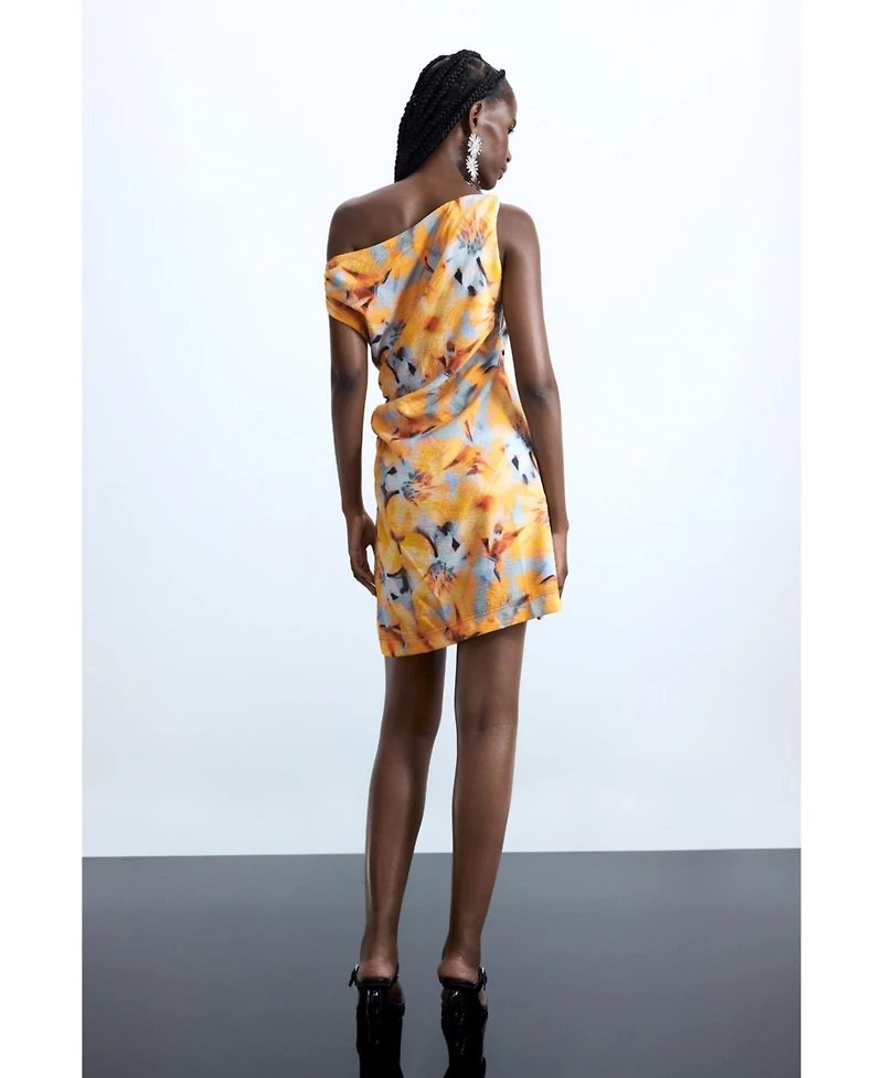 Desigual Women's Asymmetric floral dress