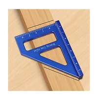 Gnuadz Imperial 3D Multi-Angle Measuring Ruler Aluminum Alloy Woodworking Square Protractor Miter Triangle Layout Tool Engineer Carpenter 003b