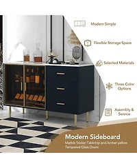Rainsken Modern Buffet Sideboard Cabinet