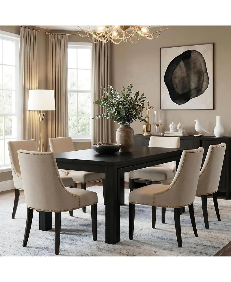 Tribesigns Rectangular Dining Table for 6 People, Farmhouse Kitchen Table, Wooden Dining Table