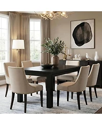 Tribesigns Rectangular Dining Table for 6 People, Farmhouse Kitchen Table, Wooden Dining Table