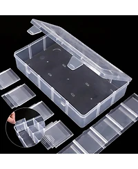 Gnuadz 3 pack 15-Grid Plastic Organizer Box with Dividers for Crafts