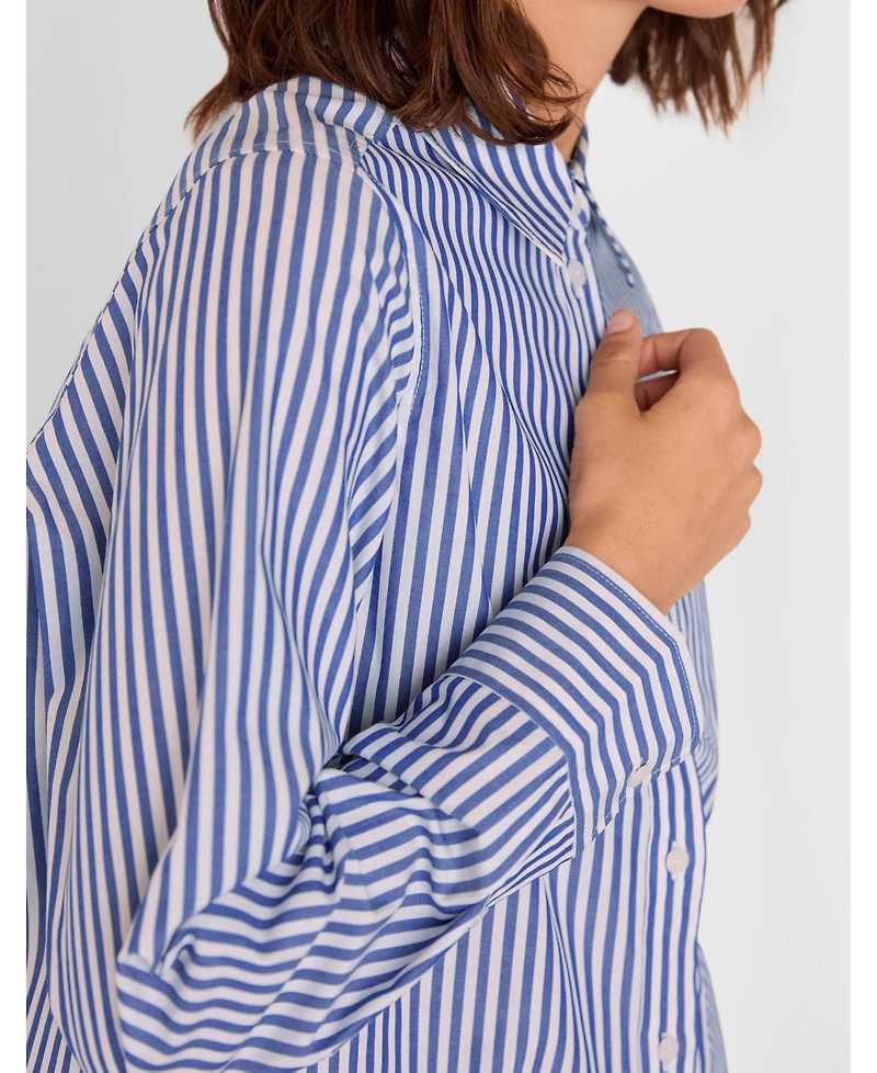 Whistles Women's Relaxed Fit Stripe Shirt