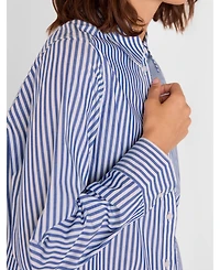 Whistles Women's Relaxed Fit Stripe Shirt