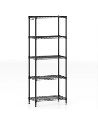 Gouun 5-Tier Heavy Duty Metal Storage Shelving Unit with V-Shaped Wire Rack, 750 Lbs Capacity