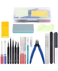 Gnuadz Modeler Basic Tools Craft Set Hobby Building Kit Gundam Car Model Diy Assembly 21pcs