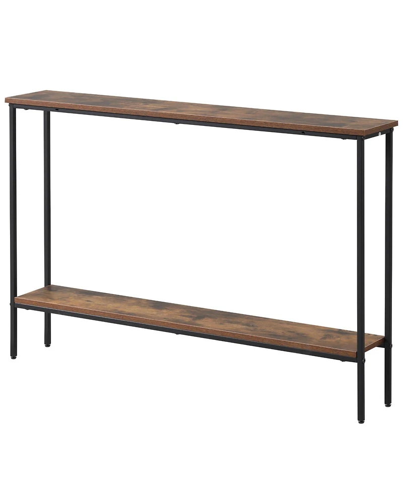 Gouun 44-Inch 2-Tier Console Table with Metal Frame