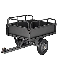 Sugift Utility Trailer 10 Cubic Feet 500lbs Capacity for Atv Utv Hauling