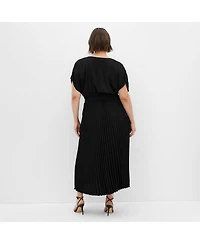 City Chic Women's Elia Pleat Dress