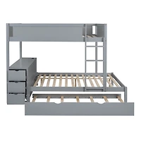 Streamdale Furniture Full-Over-Full Bunk Bed with Twin size Trundle
