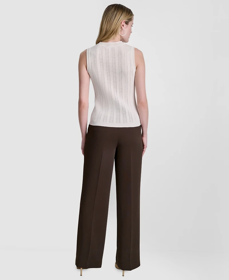 Dkny Women's Sleeveless V-Neck Sweater