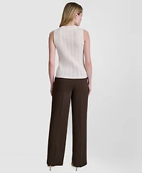 Dkny Women's Sleeveless V-Neck Sweater