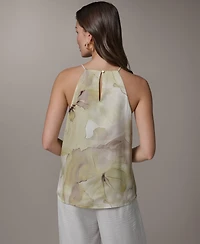 Donna Karan New York Women's Sleeveless Halter Neck Top