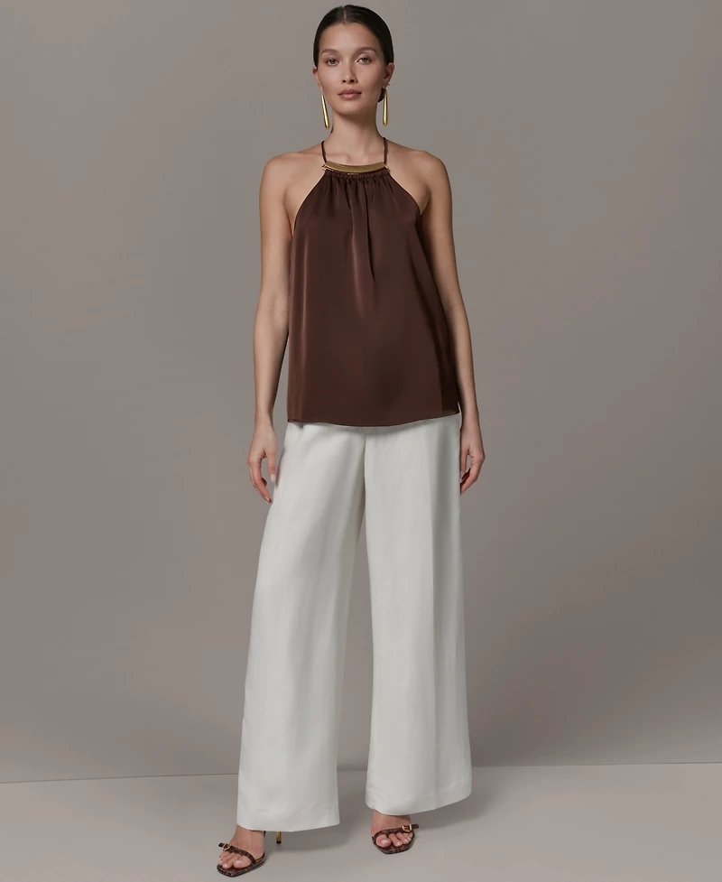 Donna Karan New York Women's Halter Neck Top