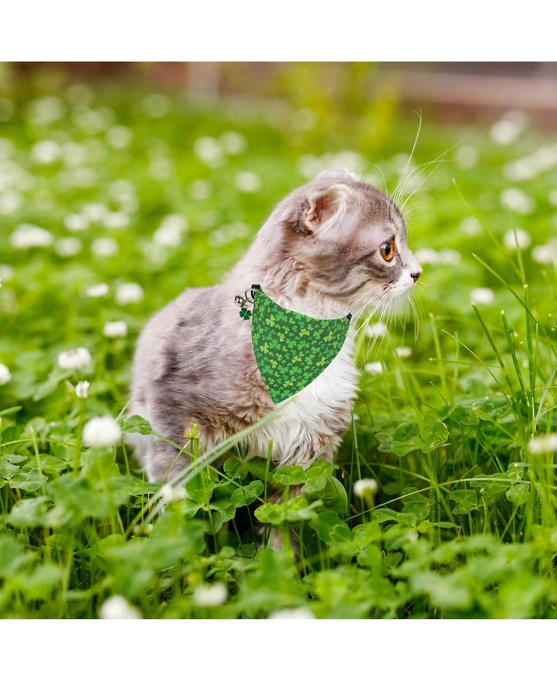 Aronkl Cat Collars Breakaway With Removable Bandana Adjustable Bunny Pattern Kitten