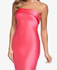 Xscape Women's Strapless Sleeveless Polyester Gown