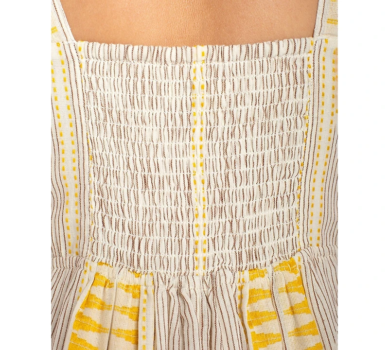 Liverpool Los Angeles Women's Striped V-Neck Midi Dress