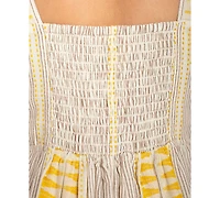 Liverpool Los Angeles Women's Striped V-Neck Midi Dress