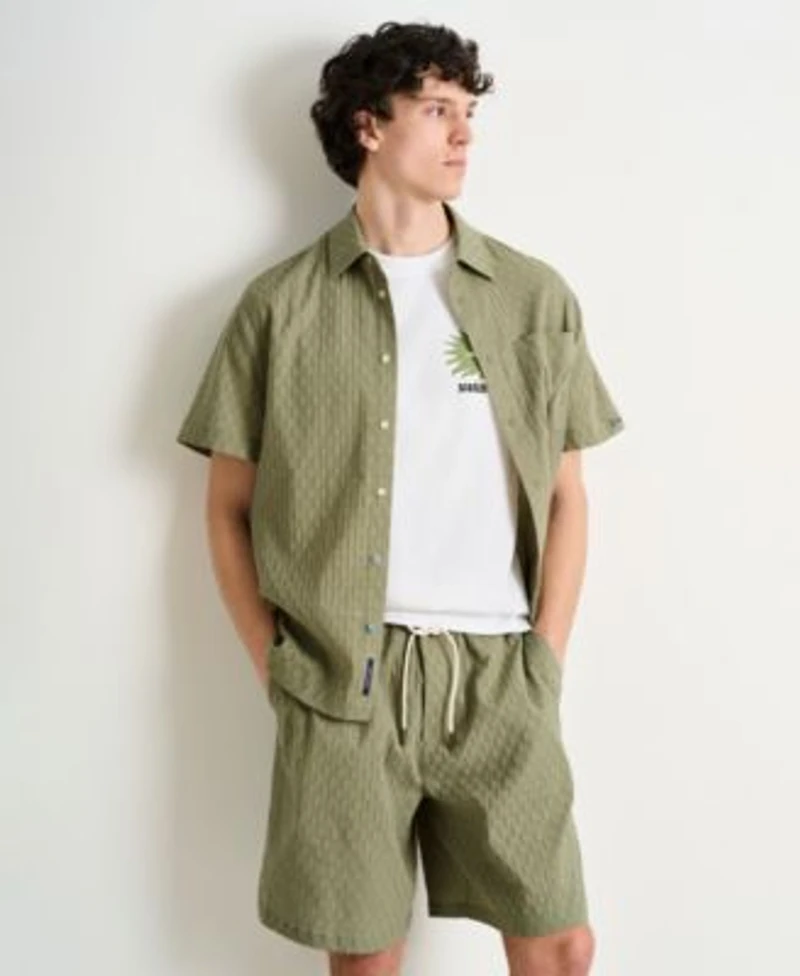 Scotch Soda Mens Jacquard Weave Matching Set Paired With Graphic Tee