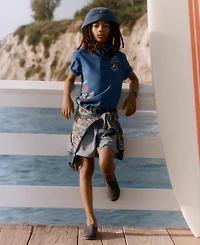 Polo Ralph Lauren Boys 8-20 Embroidered Cotton Mesh Shirt