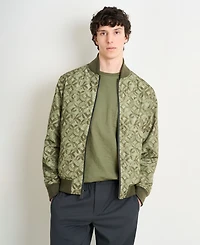 Scotch & Soda Men's Long-Sleeve Regular-Fit Printed Cotton Jacket