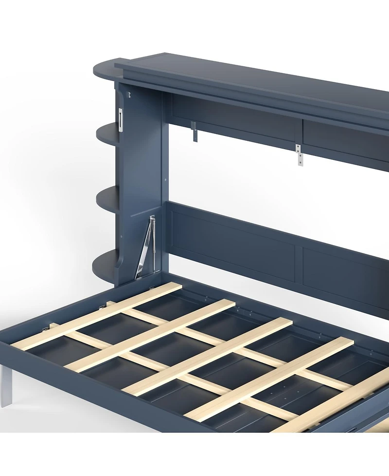 Streamdale Furniture Murphy Bed w/Shelf, Cabinets, Drawers, Office Space Saver