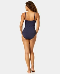 Anne Cole Women's Surplice Underwire Tankini Top