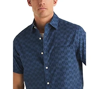 Nautica Men's Short-Sleeve Shell Print Shirt