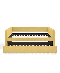 Streamdale Furniture Boucle Full Daybed w/ Twin Trundle Sofa Bed