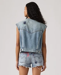 Levi's Women's Relaxed-Fit Sleeveless Trucker Jacket