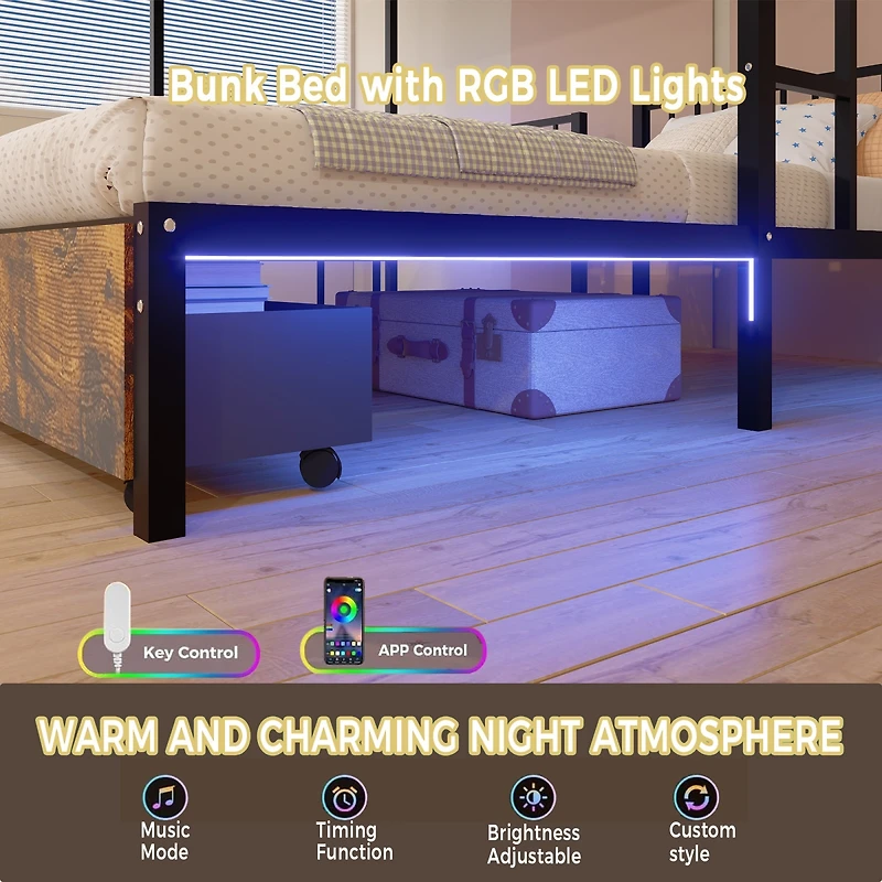 Streamdale Furniture Metal Triple Bunk Bed