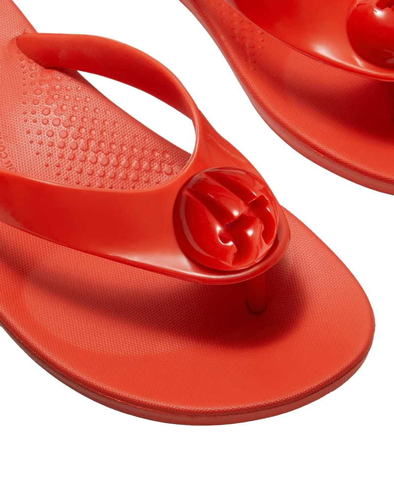 FitFlop Women's Iqushion Glossy-Button Slip-On Sandals