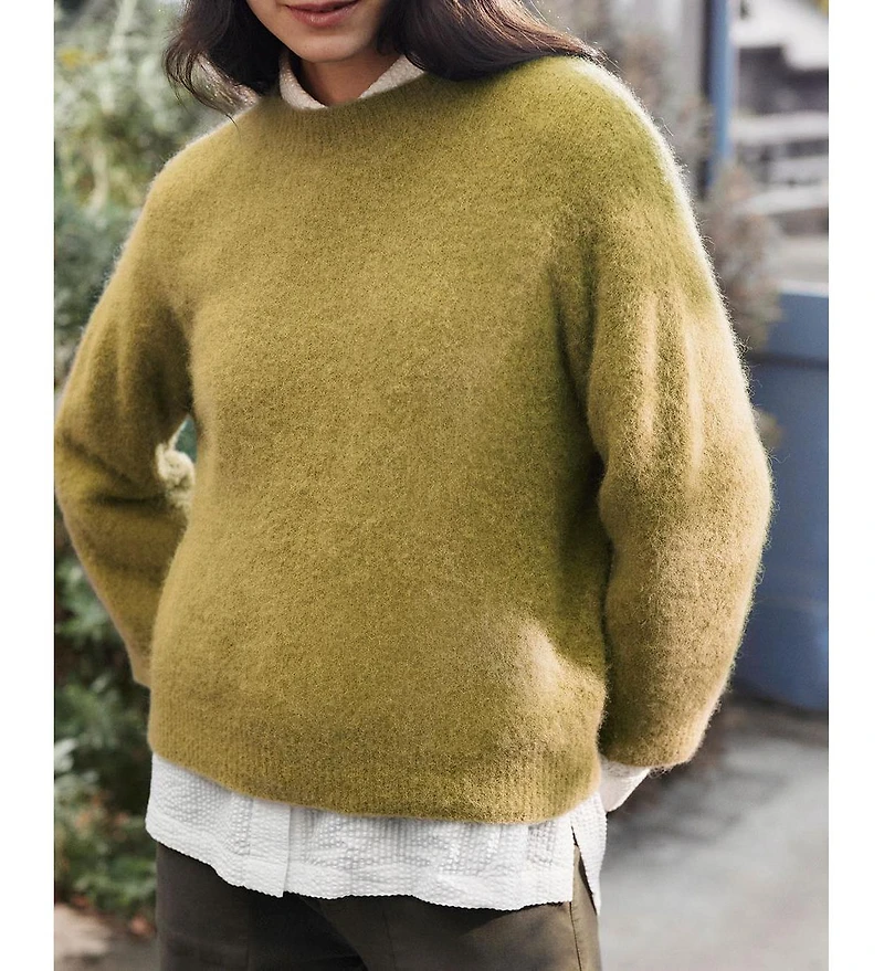 Celtic & Co. Women's Crew Neck Alpaca Sweater