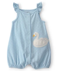 Carter's Baby Girls' Cotton Snap-Up Romper