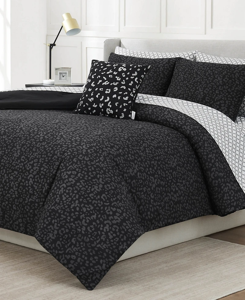 Nine West Leopard Bed in a Bag 8-Pc. Comforter Set