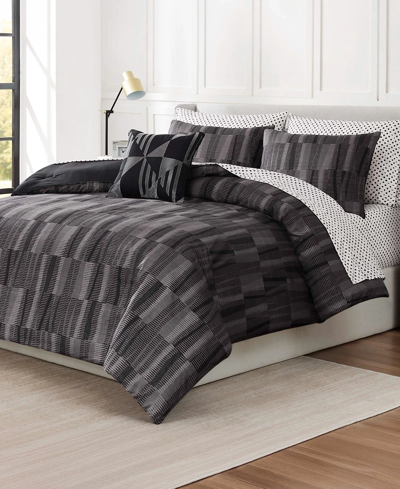 Nine West Woven Geo Bed in a Bag 8-Pc. Comforter Set