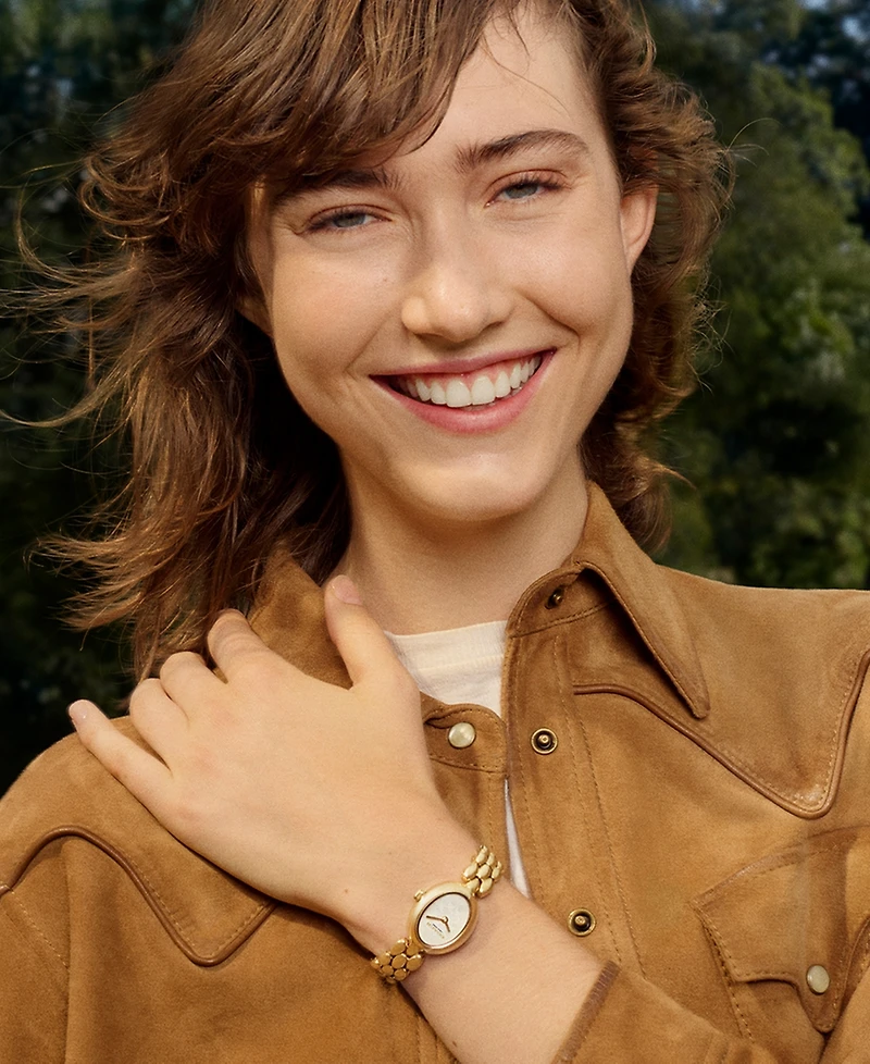 Coach Women's Gold Sammy Stainless Steel Watch 22.5mm