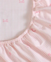 Laura Ashley Tiny Bows Microfiber -Pc. Sheet Set