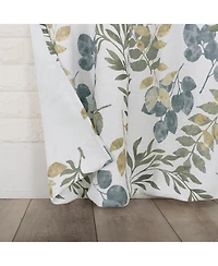 Sun Zero Remi Floral Leaf Print Blackout Grommet Curtain Panel