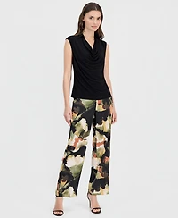 Anne Klein Women's Extended-Shoulder Cowlneck Top