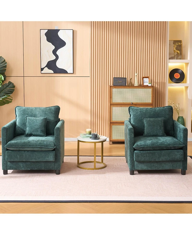 Streamdale Furniture Padded Armchair with 3-Pillow Comfort Set